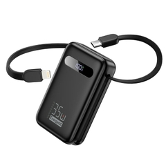 Pin Sạc Dự Phòng EnergyQC 20000mAh 35W PD QC4.0 Tích Hợp Cáp USB-C & Lightning