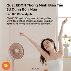 Quạt Đa Năng Xiaomi EDON E909C 10 Cánh Gấp Gọn Xoay 120° Có Remote Và Đèn Ngủ
