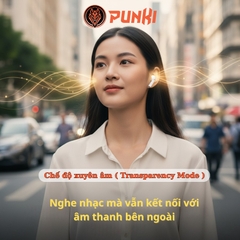 Tai Nghe Không Dây Punki Pro 2 Hổ Vằn 1563E ANC Chống Ồn Chủ Động