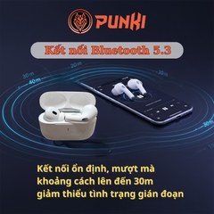 Tai Nghe Không Dây Punki Pro 2 Hổ Vằn 1563E ANC Chống Ồn Chủ Động