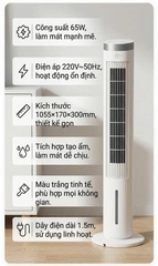 Quạt Tháp Tạo Ẩm JIPIN JP-SLTS-05 – Làm Mát 3in1, Gió 3D, Bình Nước 6L, Êm Tiết Kiệm Điện