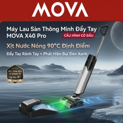 Máy Hút Bụi Lau Sàn MOVA X4 Pro 20000Pa Lau Nước Nóng 90°C Tự Giặt Sấy Con Lăn