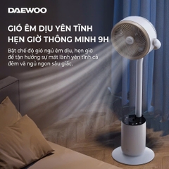 Quạt Tuần Hoàn Không Khí Daewoo AI Điều Khiển Giọng Nói 12 Cấp Gió Kiêm Đèn Ngủ