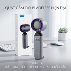 Quạt Cầm Tay Turbo ROCK LQ-217B 100 Cấp Độ Gió Màn Hình LED