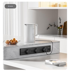 Ổ Điện Ray Gắn Tường TESSAN Power Track DLGD-P411 8000W 60cm 3 Ổ Cắm Di Động Xoay 360°