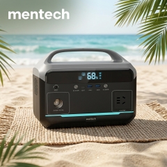 Trạm Sạc Di Động MENTECH MT300M1 300W 204.8Wh AC 220V, Pin Dự Phòng Camping, Sạc Laptop PD 60W