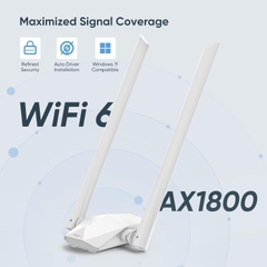 Bộ Thu WiFi USB AX1800 WiFi 6 Rock Space U1A Băng Tần Kép USB 3.0 Tốc Độ 1800Mbps