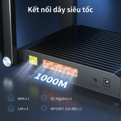 Router WiFi 6 Rock Space AX3200 3200Mbps 4 Ăng-ten Băng Tần Kép Gigabit Mesh