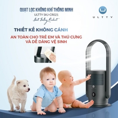 Quạt Lọc Không Khí U-ULTTY CR021 HEPA H13 Công Nghệ Bội Khí 9 Cấp Gió Không Cánh