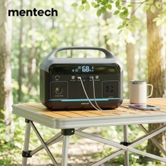Trạm Sạc Di Động MENTECH MT300M1 300W 204.8Wh AC 220V, Pin Dự Phòng Camping, Sạc Laptop PD 60W