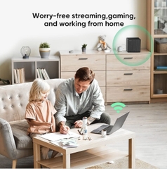 Hệ Thống Mesh WiFi 6 Rock Space AX1800 Bộ 3 Thiết Bị Phủ Sóng Toàn Diện