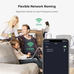 Hệ Thống Mesh WiFi 6 Rock Space AX1800 Bộ 3 Thiết Bị Phủ Sóng Toàn Diện
