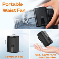 Quạt kẹp thắt lưng & đeo cổ đa năng AWONOSO, Pin 10000mAh (Amazon Mỹ)