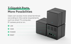 Hệ Thống Mesh WiFi 6 Rock Space AX1800 Bộ 3 Thiết Bị Phủ Sóng Toàn Diện