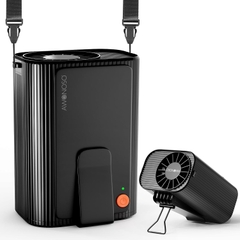 Quạt kẹp thắt lưng & đeo cổ đa năng AWONOSO, Pin 10000mAh (Amazon Mỹ)