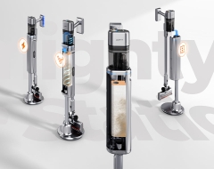 Máy hút bụi cầm tay không dây UWANT V100, tự đổ rác, khử khuẩn Ozone