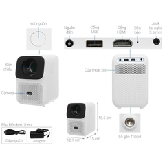 Máy Chiếu Mini Wanbo T4 Phiên Bản Nâng Cấp – Hàng Phân Phối Chính Hãng