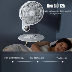 Quạt Treo Tường Thông Minh Jipin JP-FGB-B22SR – Kết Nối App Xiaomi Home, Gió 3D, Động Cơ DC Êm, Tiết Kiệm Điện