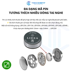 Pin Li-ion LIR 1240 3.85V 60mAh Có Dây