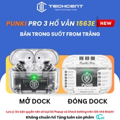 Punki Pro Gen 3 Hổ Vằn 1563E Bản Trong Suốt 2 From Màu Hoàn Toàn Mới - Hồng Ngoại - Chống Ồn Chủ Động - Xuyên Âm HD