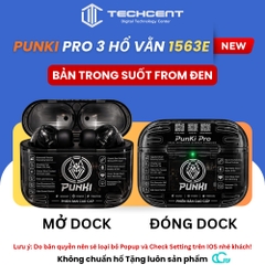 Punki Pro Gen 3 Hổ Vằn 1563E Bản Trong Suốt 2 From Màu Hoàn Toàn Mới - Hồng Ngoại - Chống Ồn Chủ Động - Xuyên Âm HD