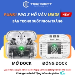 Punki Pro Gen 3 Hổ Vằn 1563E Bản Trong Suốt 2 From Màu Hoàn Toàn Mới - Hồng Ngoại - Chống Ồn Chủ Động - Xuyên Âm HD