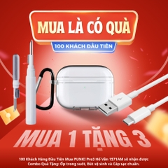 Punki Pro Gen 3 Hổ Vằn 1571AM -  Đo Nhịp Tim Thực - Âm Không Gian Thực - Cảm Biến Vuốt Tăng Giảm Âm Trên Tai
