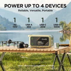 Siêu Phẩm Camping Trạm Điện Di Động Litheli Flint B300SE (255Wh-300W-78.000mAh-220v)