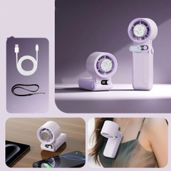 Quạt Sò Lạnh Mini Cầm Tay A228 - Thiết Kế Nhỏ Gọn, Làm Mát Siêu Nhanh