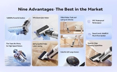 Máy lau nhà & hút bụi INXNI Z3 Pro - 3 trong 1, tự sấy giẻ, diệt khuẩn