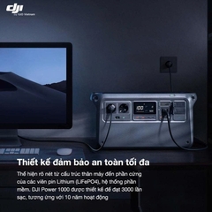 Trạm điện di động DJI Power 1000 – 1024Wh | 2200W | Pin LiFePO₄ Chính Hãng