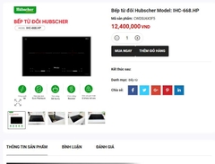 Bếp từ đôi Hubscher Model IHC-668.HP