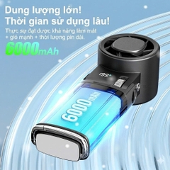 Quạt Mini Cầm Tay IceWing JF181 Vỏ Nhôm Cao Cấp – Có Làm Lạnh, 199 Tốc Độ, Pin Sạc, Màn Hình LED