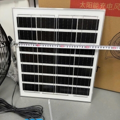 Quạt Tích Điện Năng Lượng Mặt Trời Leamorn – Pin Lớn, Gió Mạnh, Kèm Panel NLMT, Dùng Khi Mất Điện