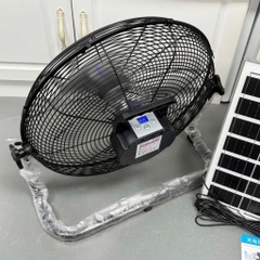 Quạt Tích Điện Năng Lượng Mặt Trời Leamorn – Pin Lớn, Gió Mạnh, Kèm Panel NLMT, Dùng Khi Mất Điện