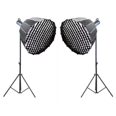 Combo đèn Studio livestream thời trang cơ bản ( 2 Combo đèn ET-300S 220W kèm softbox )