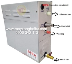 Máy xông hơi ướt Sika 6kw cơ