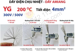 Dây chịu nhiệt Amiang 4mm