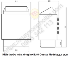 Máy xông hơi khô Coasts 9kw