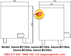 Máy xông hơi khô Bảo Châu BC25kw