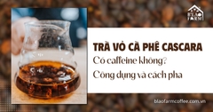 Trà vỏ cà phê cascara có caffeine không? Công dụng và cách pha