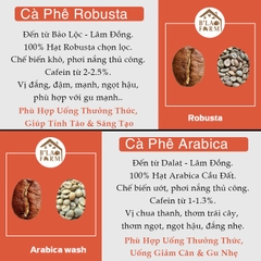 Cà phê rang xay nguyên chất Blend 90% Robusta và 10% Arabica B'lao Farm rang mộc ,gu hiện đại,không hương liệu và chất bảo quản B91