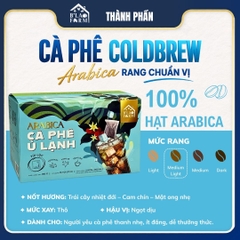Cà phê ủ lạnh Cold Brew B'Lao Farm 100% Arabica Cầu Đất - Túi lọc tiện lợi, chua thanh, đắng nhẹ, thơm, ngọt hậu