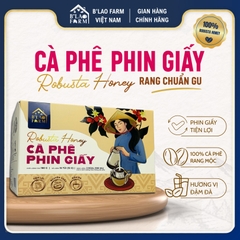 Cà phê phin giấy Robusta Honey B'Lao Farm - Đắng dịu, thơm nồng, ngọt hậu, dễ mang đi du lịch và pha tại văn phòng