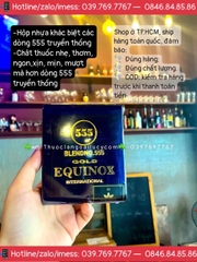 Thuốc lá 555 Gold Equinox Thụy Sỹ (Hộp nhựa gói dẹp lớn)