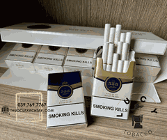 Thuốc lá 555 Gold Pearl (555 Anh, gói nhỏ, thân trắng, nắp xanh)