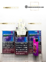 Thuốc lá Mevius E-Series Menthol Option Purple 100’s 1 Super Slims
