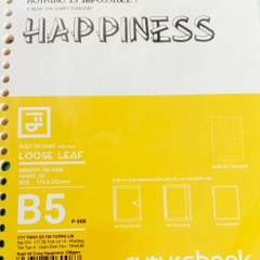 Ruột sổ còng Happiness - Refill Page - B5