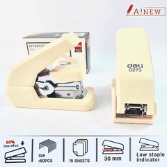 Dập ghim Deli 0273/ Dập ghim Deli / Bấm ghim học sinh / Effortless Stapler 0273 / mã số 352378