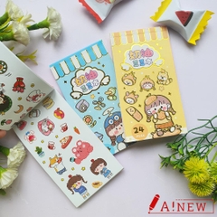 Sổ sticker 24 tờ / Hình dán nhiều mẫu